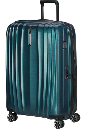 Mala de Viagem Grande 76cm Expansível 4 Rodas Azul Petróleo