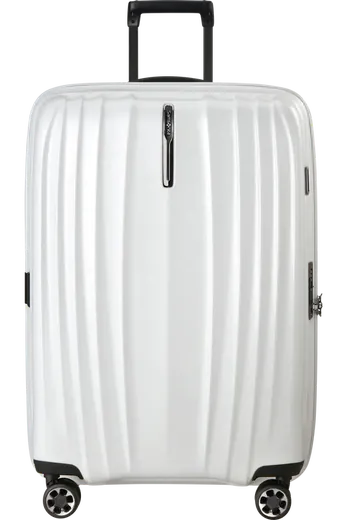 Mala de Viagem Grande 76cm Expansível 4 Rodas Algodão Branco