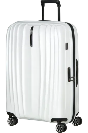 Mala de Viagem Grande 76cm Expansível 4 Rodas Algodão Branco