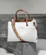 Mala Shopper Alexia Branca/Castanha - Valentino | Mala Shopper Alexia Branca/Castanha | Misscath