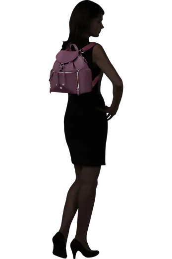 Mochila com Aba Bordô