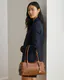 Mala de Ombro Grande Marcy Castanha - Ralph Lauren | Mala de Ombro Grande Marcy Castanha | Misscath