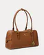 Mala de Ombro Grande Marcy Castanha - Ralph Lauren | Mala de Ombro Grande Marcy Castanha | Misscath