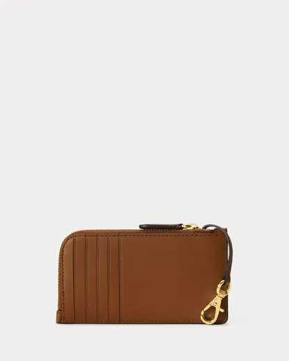 Porta-Cartões em Pele Castanho