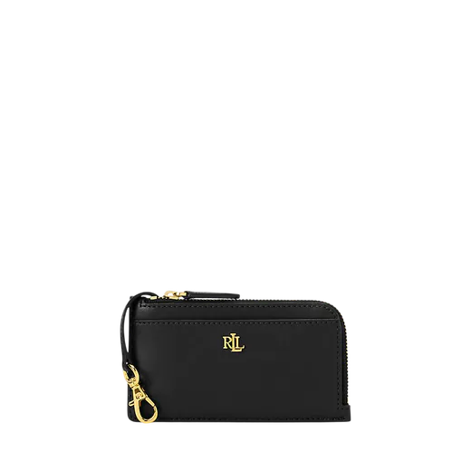 Porta-Cartões em Pele Preto