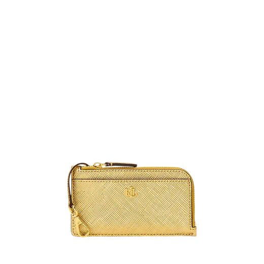 Porta-Cartões em Pele Dourado