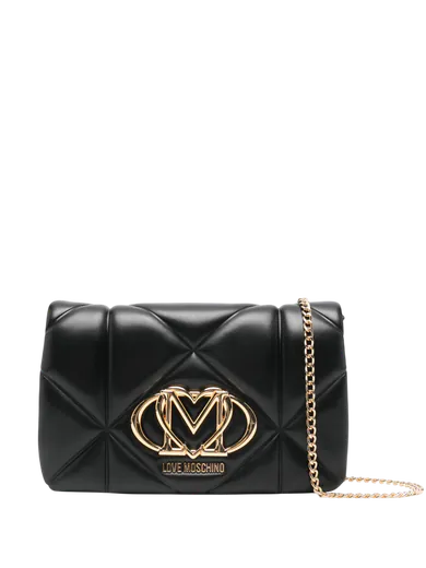 Mala de Tiracolo Embossed Q Preta