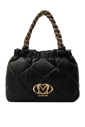 Mala de Ombro/Mão Embossed Preta