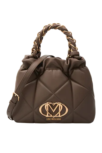 Mala de Mão/Tiracolo Embossed Castanha