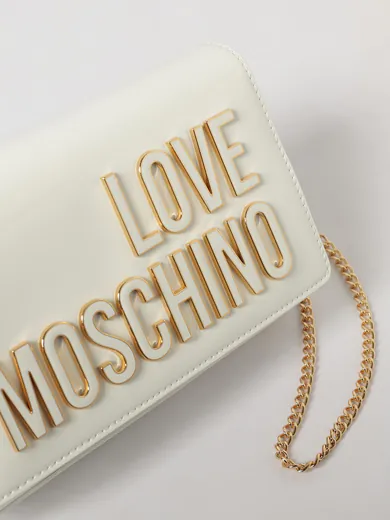 Mala de Tiracolo Love Moschino Branca