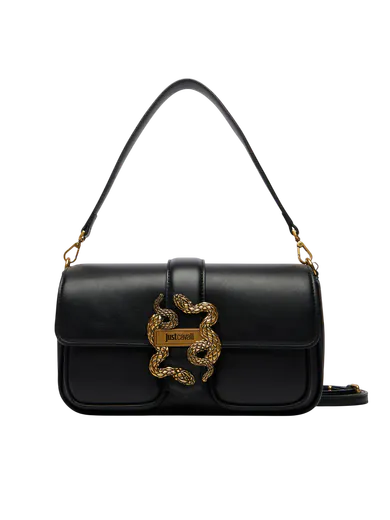 Mala de Ombro/Tiracolo Iconic Snakes Preta