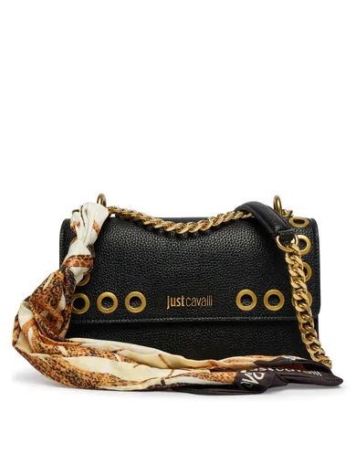 Mala de Ombro/Tiracolo com lenço Preta