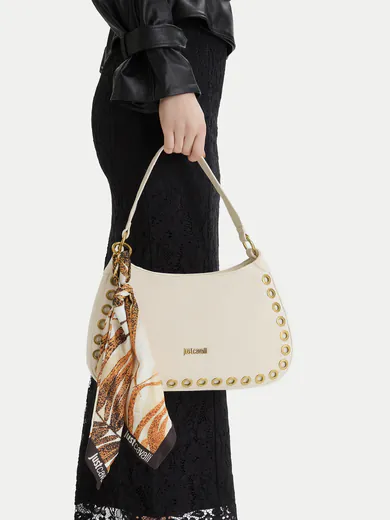 Mala de Ombro com lenço Creme