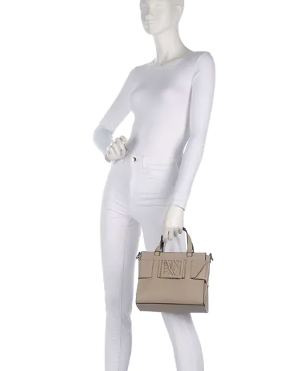 Mala de Mão/Tiracolo Armani Exchange Feminina Bege