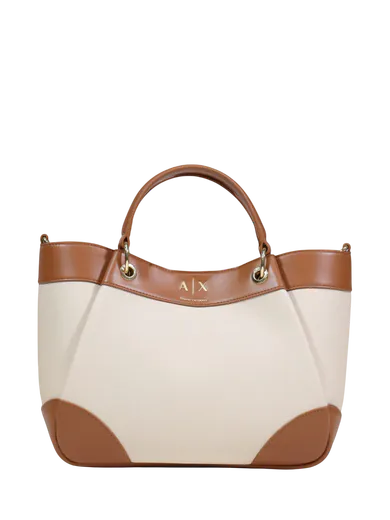 Mala de Mão/Tiracolo Bege/Castanha