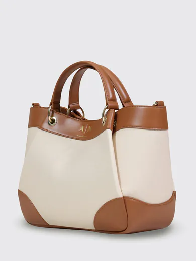 Mala de Mão/Tiracolo Bege/Castanha