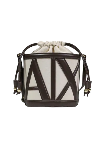 Mala de Tiracolo Bege/Castanho-escuro