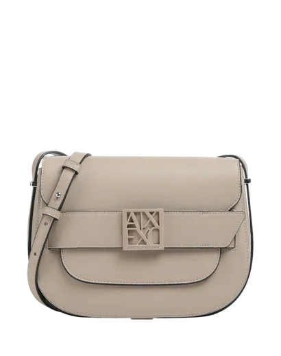 Mala de Tiracolo Armani Exchange Feminina Bege