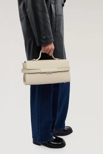 Mala de Mão Pequena Attimo Bege