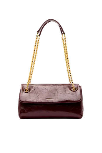 Mala de Ombro Mini Orbita com corrente Bordô