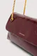Mala de Ombro Mini Orbita com corrente Bordô - Trussardi | Mala de Ombro Mini Orbita com corrente Bordô | MISSCATH