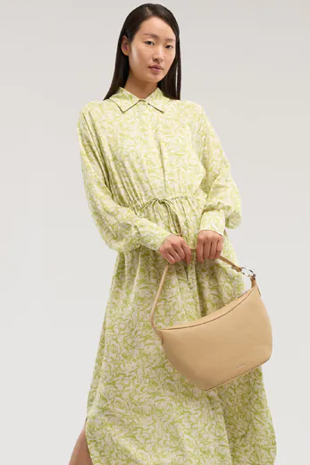 Mala de Ombro Hobo Pequena Whippet Bege