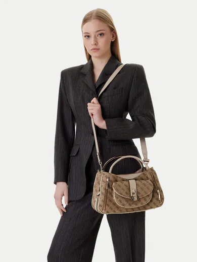 Mala de Mão/Tiracolo Jessa Logo Castanha