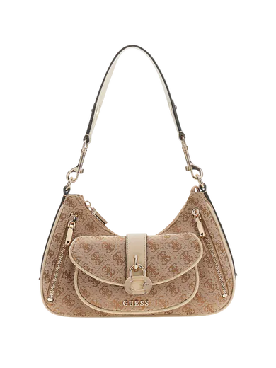 Mala de Ombro Jessa Logo Castanha