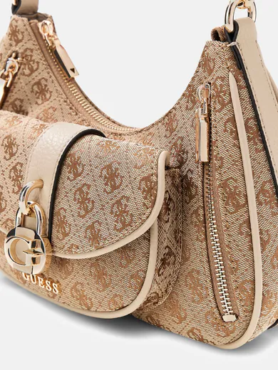 Mala de Ombro Jessa Logo Castanha