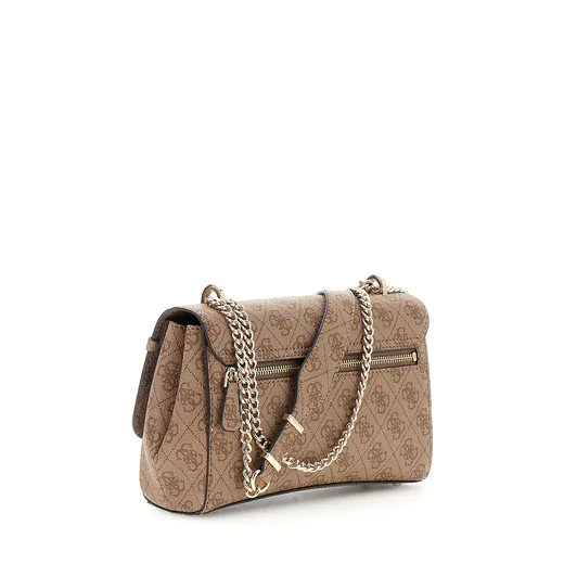 Mala de Ombro/Tiracolo Leona Logo Castanha