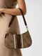 Mala de Ombro Noelle Saffiano Logo Castanha - Guess | Mala de Ombro Noelle Saffiano Logo Castanha | MISSCATH