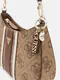 Mala de Ombro Noelle Saffiano Logo Castanha - Guess | Mala de Ombro Noelle Saffiano Logo Castanha | MISSCATH