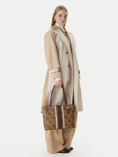 Mala Shopper Noelle Saffiano Castanha