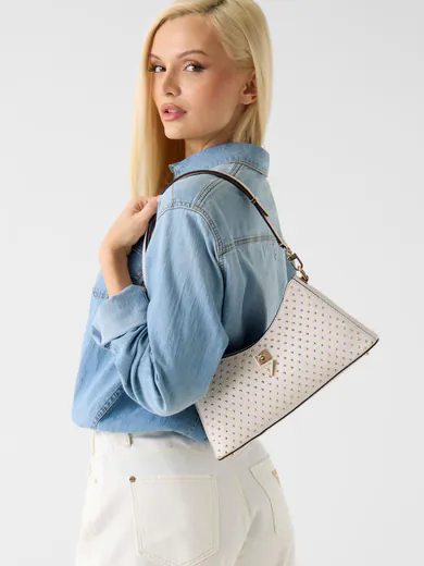 Mala de Ombro Patsie Stud Creme