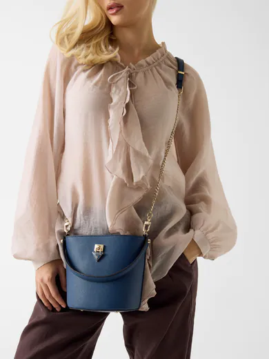 Mala de Mão Bucket Patsie Azul