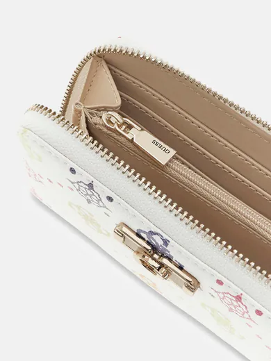 Carteira Média Emelie Branca/Multicor