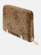 Guess | Carteira Média Laurel Logo com riscas Castanha | MISSCATH