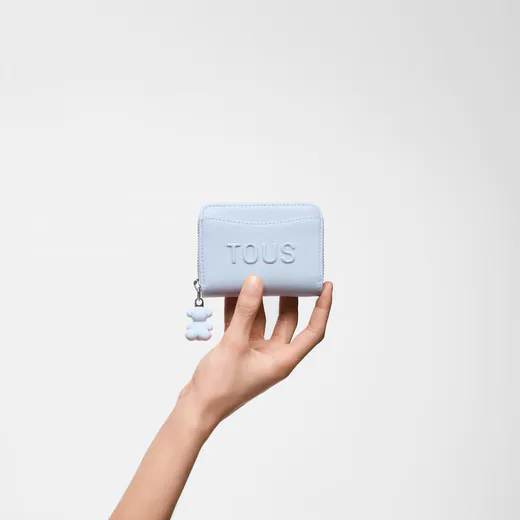 Porta-moedas Back to Basics Azul-acizentado