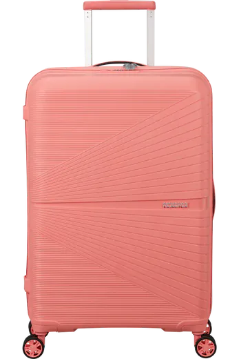 Mala de Viagem Superleve Média 67cm 4 Rodas Rosa Solar