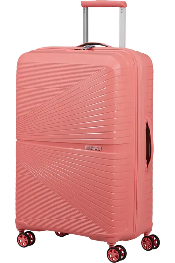 Mala de Viagem Superleve Média 67cm 4 Rodas Rosa Solar