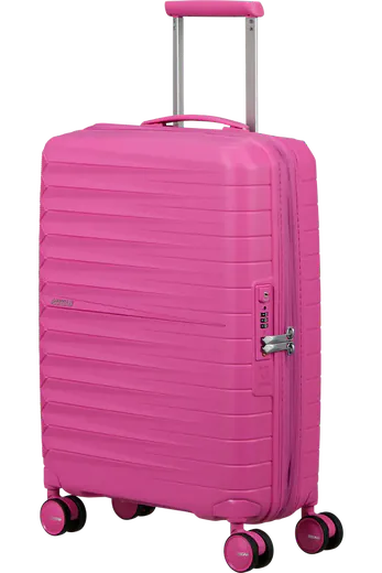 Mala de Cabine 55cm Expansível 4 Rodas Fúcsia Elétrico