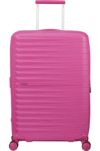 Mala de Viagem Média 68cm Expansível 4 Rodas Fúcsia Elétrico
