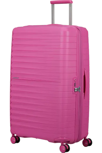 Mala de Viagem Grande 78cm Expansível 4 Rodas Fúcsia Elétrico