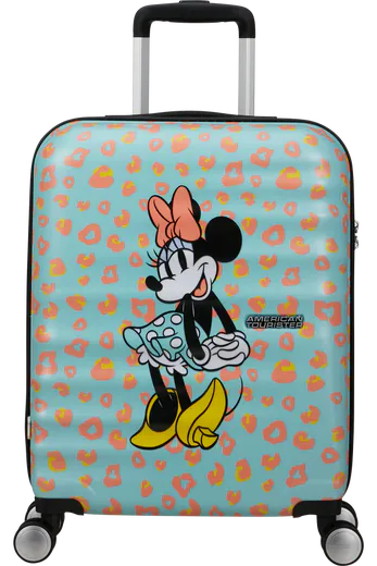 Mala de Cabine 55cm 4 Rodas Minnie Pontos Pastel
