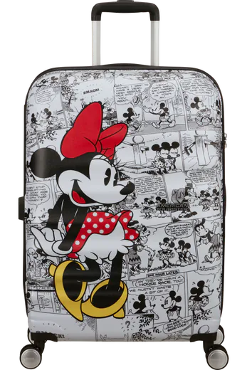 Mala de Viagem Média 67cm 4 Rodas Minnie Banda Desenhada