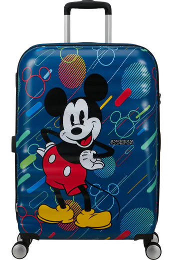 Mala de Viagem Média 67cm 4 Rodas Mickey Pop Futurista