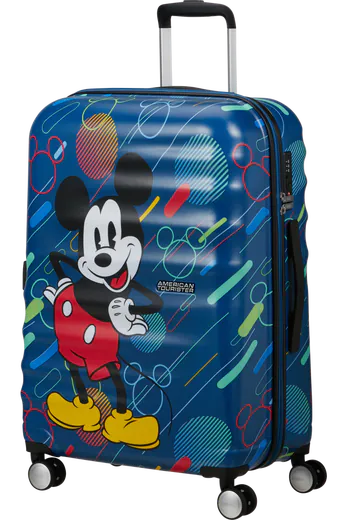 Mala de Viagem Média 67cm 4 Rodas Mickey Pop Futurista