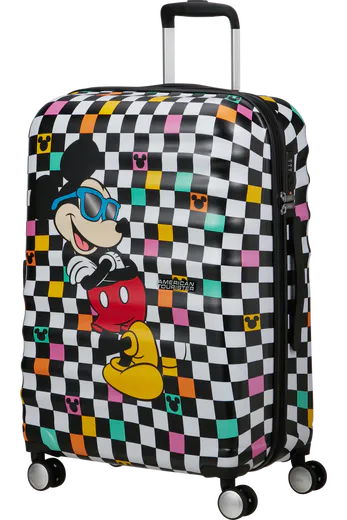 Mala de Viagem Média 67cm 4 Rodas Mickey Xadrez