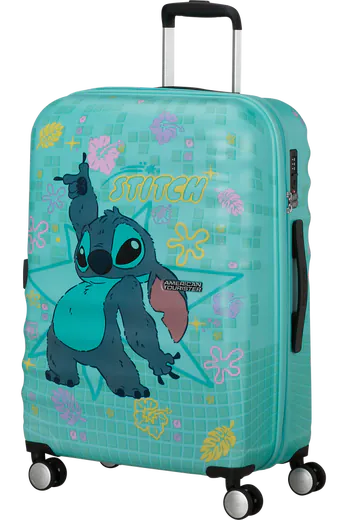 Mala de Viagem Média 67cm 4 Rodas Flores Stich