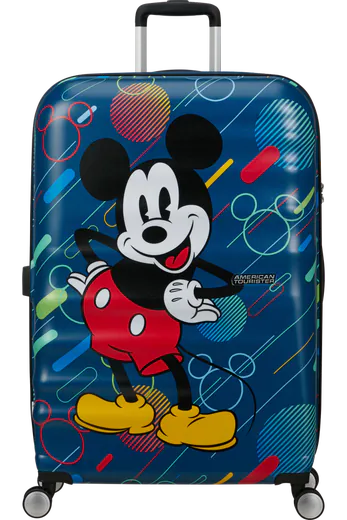 Mala de Viagem Grande 77cm 4 Rodas Mickey Pop Futurista